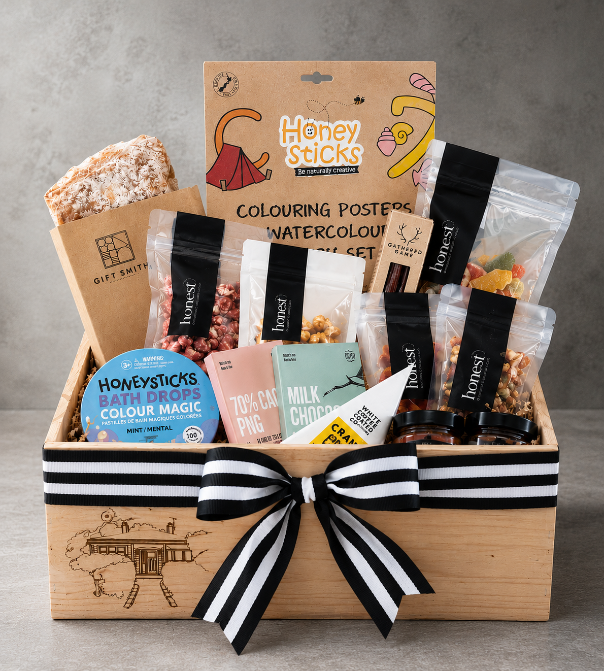 Busy Household gift hamper — family pantry and treats gift box delivered in Dunedin NZ